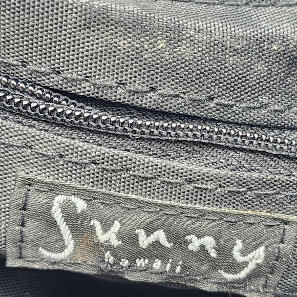 Sunny Hawaii Vintage Palm Trees Bamboo Handle Tote Handbag - Picture 9 of 12